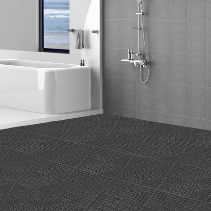 Interlocking PVC Drainage Floor Tiles, Non-Slip, 12 Pack