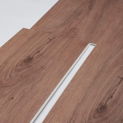 Interlocking Vinyl Floor Tiles, 10-Pack, 5.5mm, 48x7.3 In