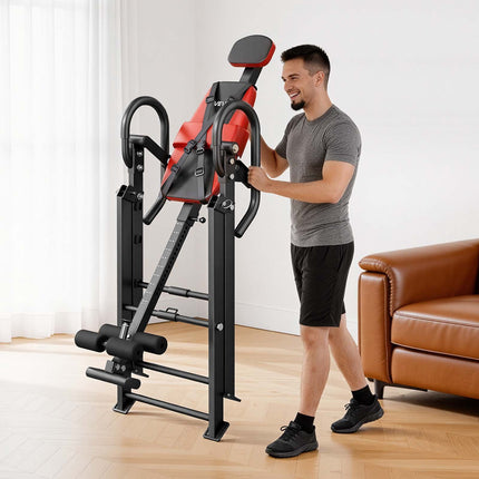 Inversion Table, 136 kg Capacity, Foldable Adjustable