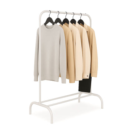 Porte-manteau en fer avec tringle et étagère