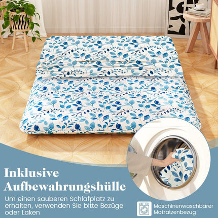 Matelas futon japonais, housse lavable, 140 x 200 cm