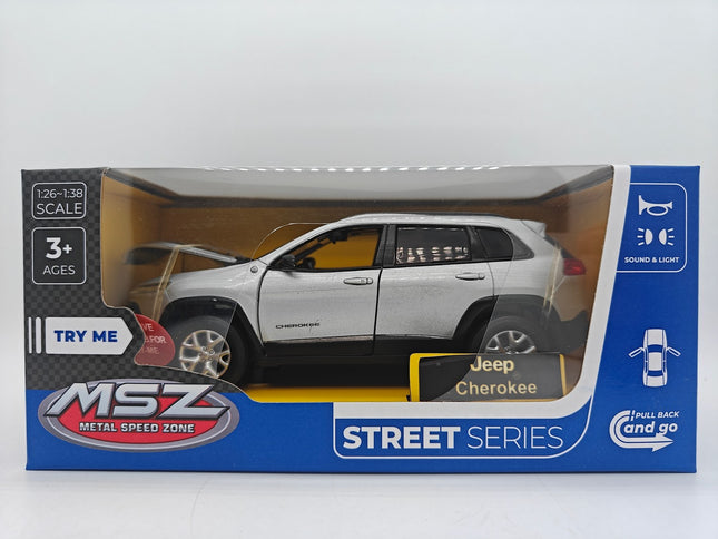 Modèle réduit de Jeep Cherokee moulé sous pression, échelle 1:32, à collectionner