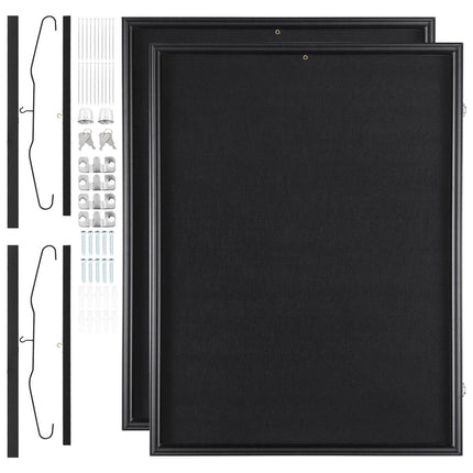 Jersey Display Case Set of 2, Lockable, UV-Resistant
