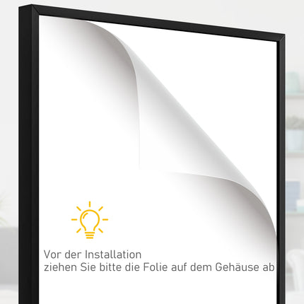 Cadre d'affichage pour maillot, aluminium noir, acrylique résistant aux UV