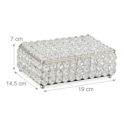 Boîte à bijoux design en cristal