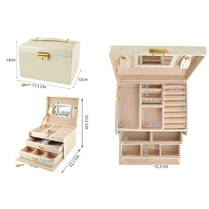 Boîte/écrin à bijoux - beige