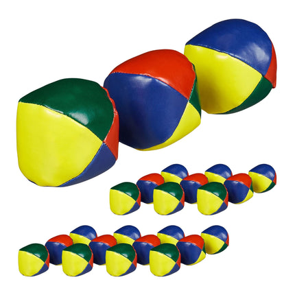 Balles de jonglage, lot de 24