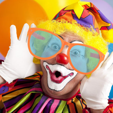 Lunettes de fête géantes - Verres teintés bleus extra-larges