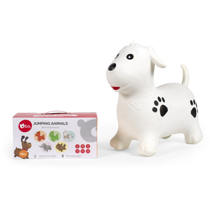 Jouet animal sauteur - Motif dalmatien, jeu interactif