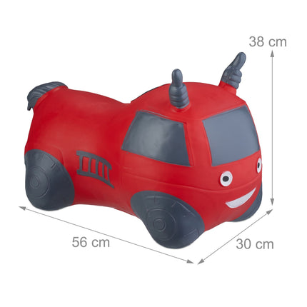 Camion de pompiers sautant