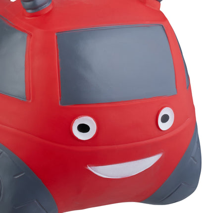 Camion de pompiers sautant