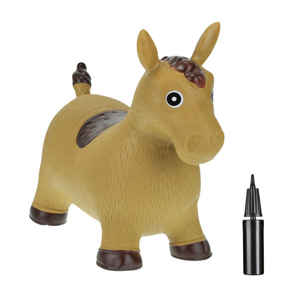 Cheval de saut marron clair