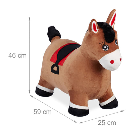 Cheval sauteur avec casquette