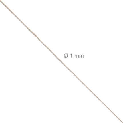 Câble en jute 1 mm x 100 m lot de 6
