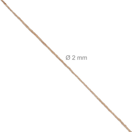 Câble en jute 2 mm x 100 m lot de 4
