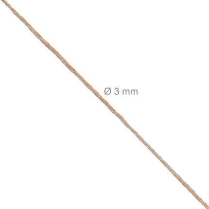 Câble en jute 3 mm x 300 m lot de 2