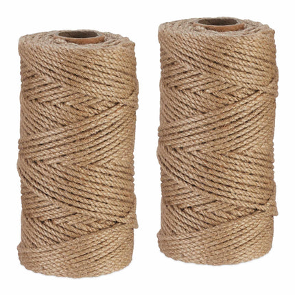 Câble en jute 4 mm x 100 m lot de 2