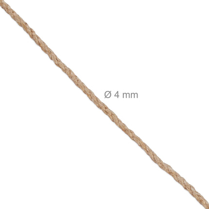 Câble en jute 4 mm x 100 m lot de 2