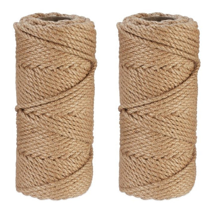 Câble en jute 5 mm x 50 m lot de 2