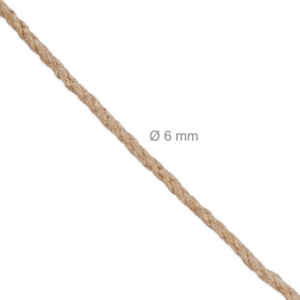 Jutekabel 6 mm x 30 m 2er Set