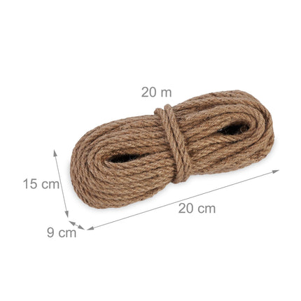 Jutekabel 8 mm x 20 m 2er Set