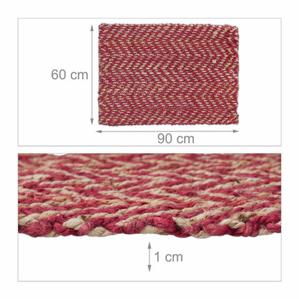 Tapis de jute 60 x 90 cm
