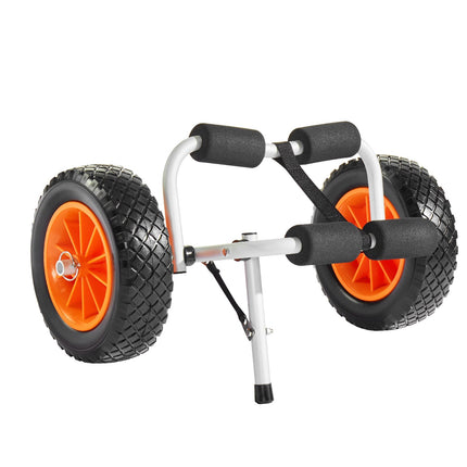 Kayak Cart, 90 kg Foldable Trolley, 10 in Solid Wheels