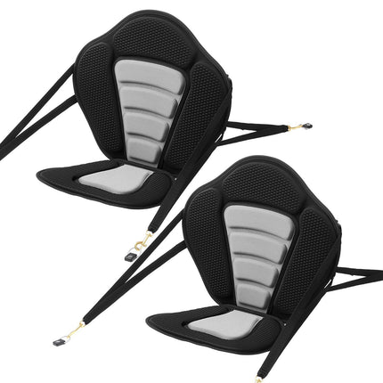 Kayak Seat 2-Pack, 12 mm Padded Back Support; Storage Bag