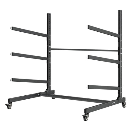 Kayak Storage Rack for 3 Kayaks, 90 kg, Locking Wheels