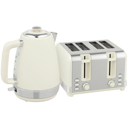Ensemble bouilloire et grille-pain, 1,7 L, 2 200 W, 4 fentes, 7 niveaux de brunissage