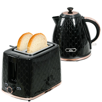 Ensemble bouilloire et grille-pain, 1,7 L, multi-mode, affichage LED