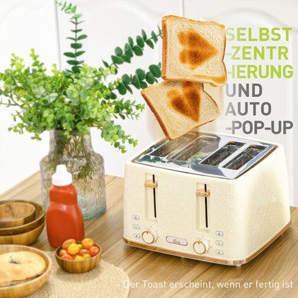Wasserkocher- und Toaster-Set – 1,7 l, 4 Scheiben, 7 Bräunungsstufen