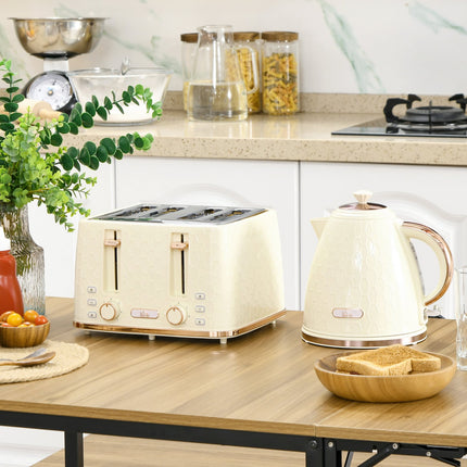 Wasserkocher- und Toaster-Set – 1,7 l, 4 Scheiben, 7 Bräunungsstufen