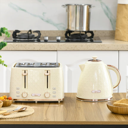 Wasserkocher- und Toaster-Set – 1,7 l, 4 Scheiben, 7 Bräunungsstufen