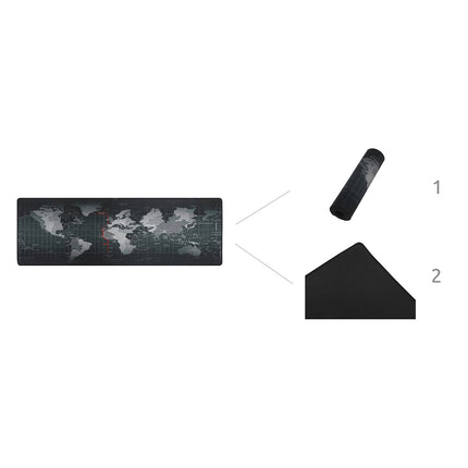 Clavier tapis de souris gris