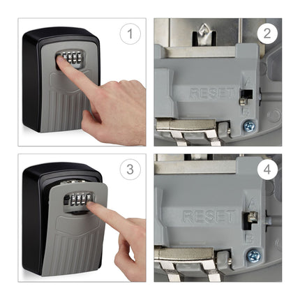 Armoire à clés avec serrure à code à quatre chiffres