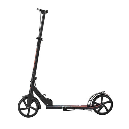 Kick Scooter, 2-Wheel, Adjustable Handlebar, Foldable, Black