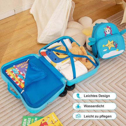 Kinder-Reiseset 2-teilig – Aufsitzkoffer & Rucksack