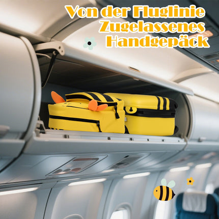 Ensemble de 2 valises pour enfants : valise à roulettes et sac à dos, coque en ABS