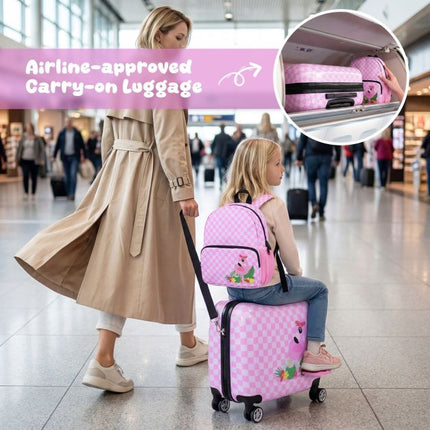 Ensemble de 2 bagages à main pour enfants, sac à dos inclus