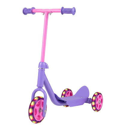 Kids 3-Wheel Scooter with LED Wheels, Purple
