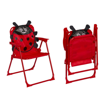 Ensemble de mobilier de camping 4 pièces pour enfants avec parasol
