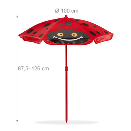 Ensemble de mobilier de camping 4 pièces pour enfants avec parasol