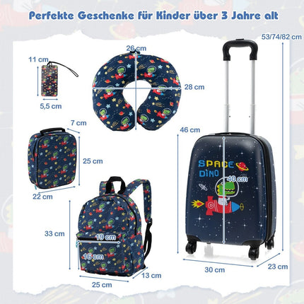 Ensemble de bagages pour enfants 5 pièces avec valise de 40 cm et sac à dos