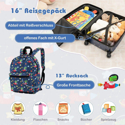 Ensemble de bagages pour enfants 5 pièces avec valise de 40 cm et sac à dos