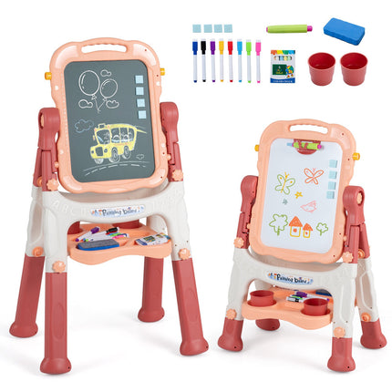 Chevalet d'art réglable 4 en 1 pour enfants avec accessoires