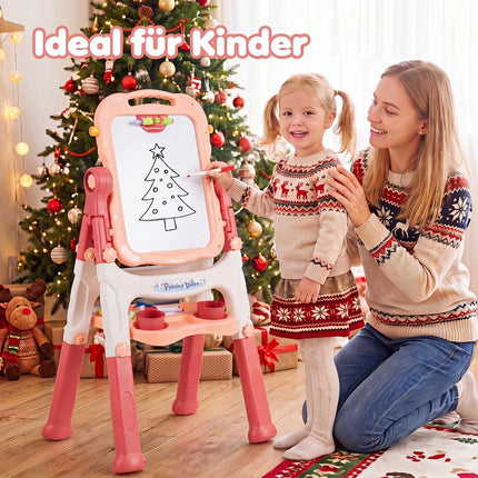 Chevalet d'art réglable 4 en 1 pour enfants avec accessoires