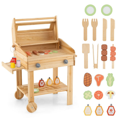Ensemble de jeu de barbecue pour enfants avec nourriture de jeu et outils et accessoires de gril ensemble de cuisine