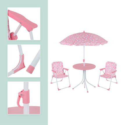 Ensemble de camping pour enfants avec parasol réglable