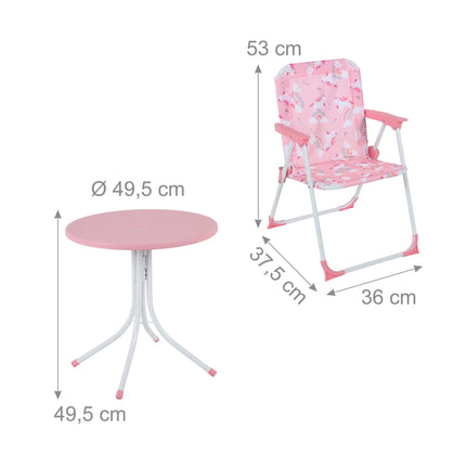 Ensemble de camping pour enfants avec parasol réglable